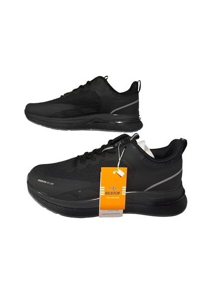 Best Of Men's Black Ultra Light Orthopedic Sole Daily Walking Shoes