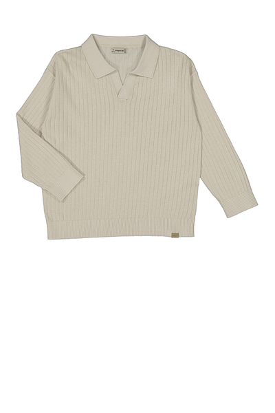 MAYORAL Boy's Polo Neck Knitwear 6-10 Years Bone