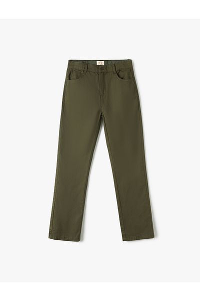 Koton Pantaloni Chino Buzunar Bumbac