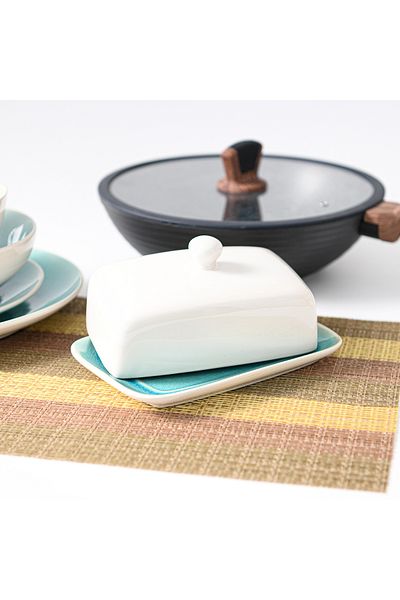 Fissman Butter Dish Celine Series 20X10.5cm (Ceramic) Azure