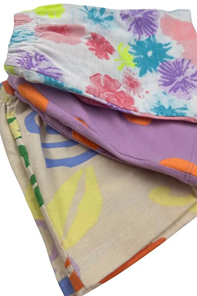 MK Mukko Kids Girls' Cotton 6-Piece Boxer Briefs Set Colorful and Patterned Underwear