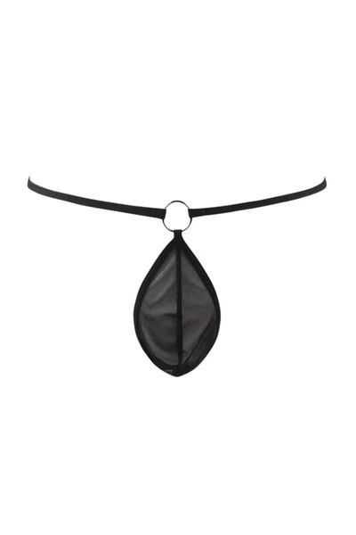 soonaksesuar Ανδρικά εσώρουχα Tegan Fancy Μαύρα Διαφανή Δαχτυλίδια Τούλι Σέξι Ανδρικά Εσώρουχα TG274610