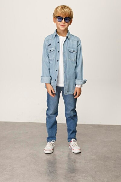 JENA Мъжка детска панталони 6-14 години Сини