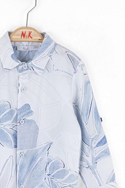 NK Blue Baby Boy Sardina Shirt 1-4 Years