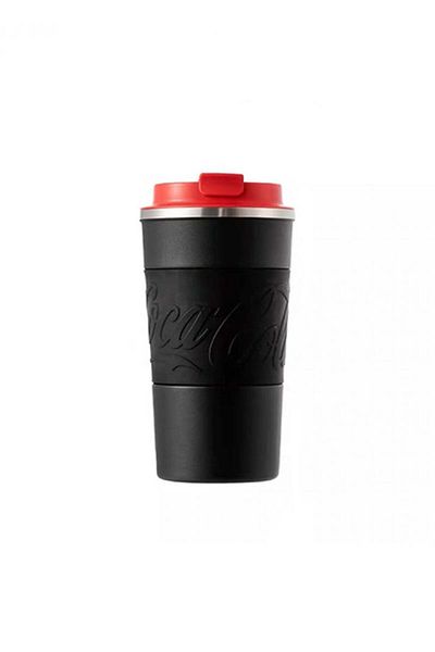 Miniso Coca Cola Logo Stainless Steel Small Mug for Hot and Cold Drinks 480ml - Red
