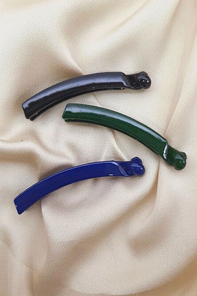 PETEK AKSESUAR 3 Pieces Small Quality Banana Buckle Black/green/navy blue