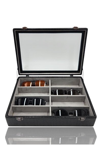 Dijital Çarşı Окуляри в футлярі та сумці - Чорний крокодил