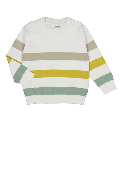 MAYORAL Boy's Striped Sweater 5-8 Years White