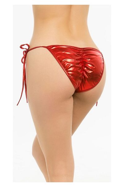 noirsecret Tegan Plus Size Fancy Love Red Sexy Side Tie String - Panty Tg 270032 -B