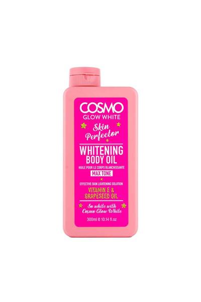 Cosmo زيت تبييض الجسم Glow White Skin Perfector 300 مل، فيتامين E وزيت بذور ا...