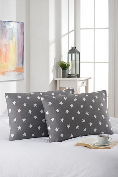 MARLA HOME 2 Pillow Cases |   Cotton |   50X70Cm |   Star Pattern