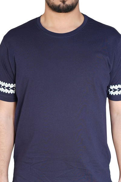 MODA Minimal Tribal Navy Blue T-Shirt