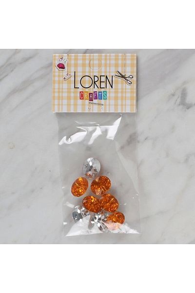 SAVA HOME COLLECTİON Loren Crafts Orange 8 κουμπί - 241