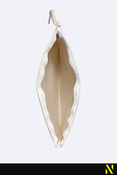 nilizma I'M Not for Everyone Patterned Linen Handbag