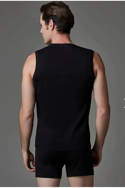 Eros Men'S, 100% Cotton, 2-Pack, V-Neck Sleeveless T-Shirt