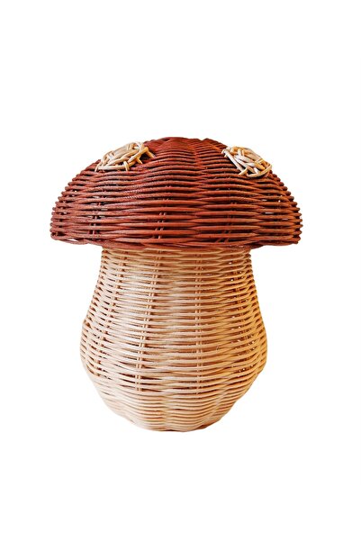 Atölye Aruv - Mantar Şeklinde Rattan Sepet