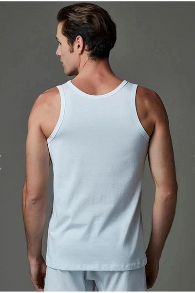 Eros Men'S, 100% Cotton, 2-Pack, V-Neck Sleeveless T-Shirt