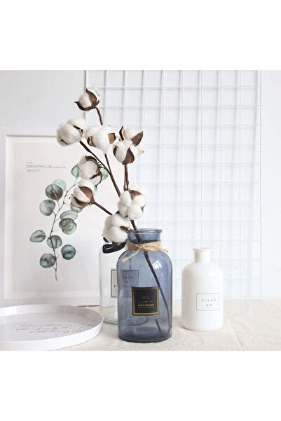 Nettenevime Doğal Pamuk Çiçeği 9lu Kuru Çiçek 60cm Yapay Çiçek