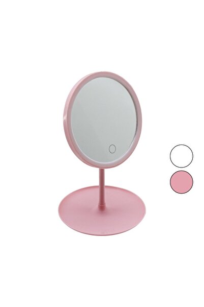 CT STONES Yuvarlak 7 İnç Ledli - Usb Şarjli Makyaj Aynasi 90°Takilik Sepetli ...