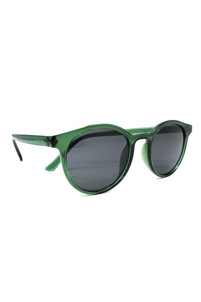Polo Exchange Matte Green Round Sunglasses