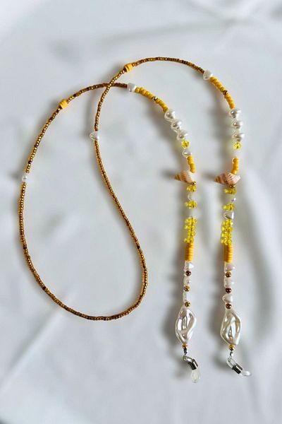 PETEK AKSESUAR Women's Design Handmade Flower Glasses Chain