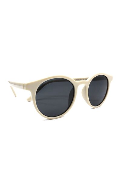 Polo Exchange Cream Round Polo Exchange Sunglasses