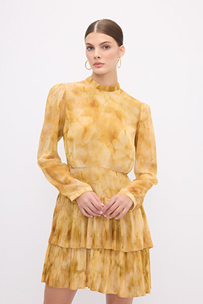 adL Büzgü Detaylı Elbise