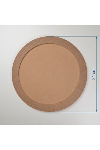 Momenza Yuvarlak Ham Oymalı Mdf 31 Cm Çap 8 Mm Kalınlık