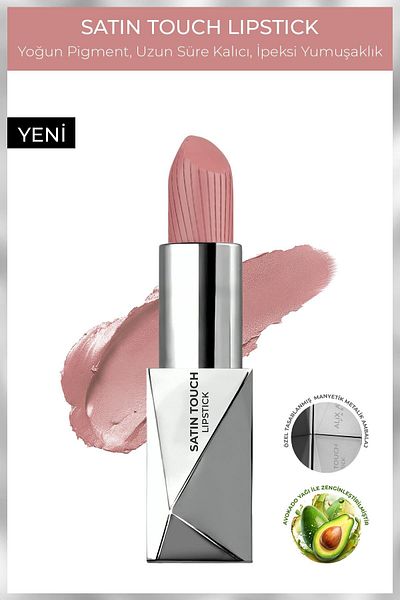Alix Avien Semi Matte Lipstick - Satin Touch Lipstick 811 Spiced Apple Long Lasting Moisturizing Smooth Effect