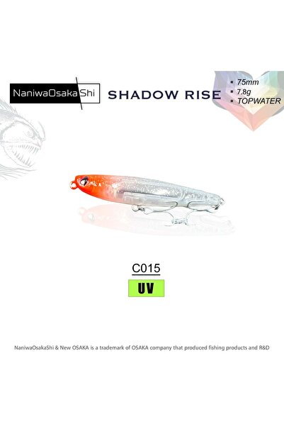 NaniwaOsaka Shi Naniwa Osaka Shi Shadow Rise 75mm 7.8gr Su Üstü Maket Balık
