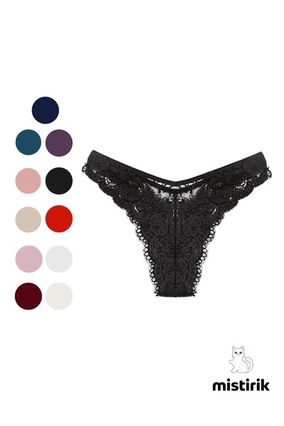 MİSTİRİK Model Tasali Dantela si Tesatura Flexibila Model Snur Brazilian Culo...