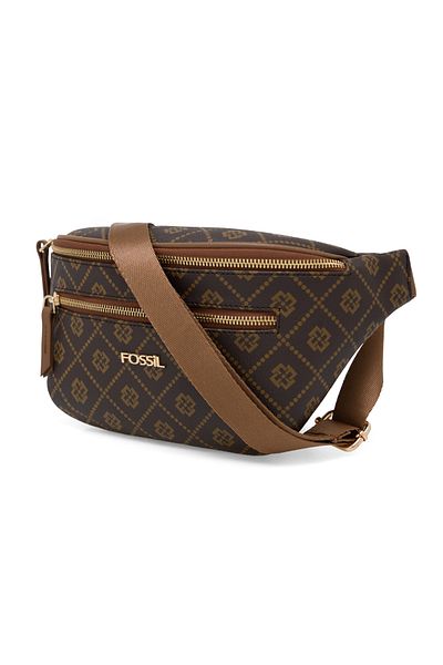 Fossil Brązowa damska torebka-nerka 05FS22Y282