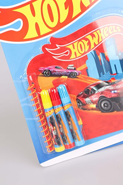 HOT WHEELS Dekomus with Licensed Hot Wheels Coloring Notebook and 6 Pcs Crayon Coloring Set