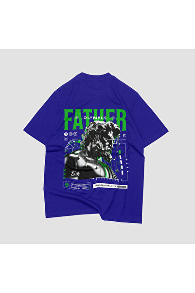 pandy Unisex Olympus Father εμπριμέ κοντομάνικο μπλουζάκι