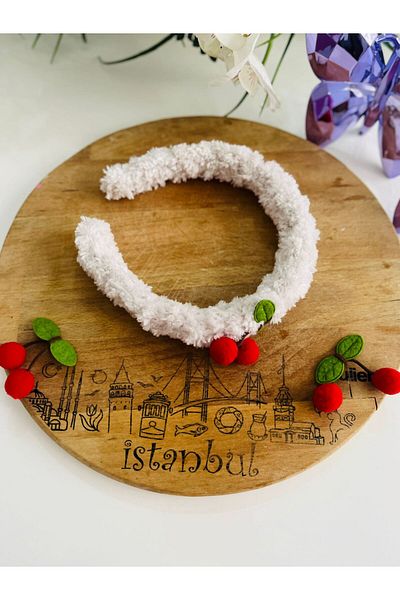 PİNKBAG تاج أطفال من القطيفة بالكرز