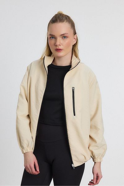 Rays 4611A Sleeve Elastic Pocket Jacket Stone
