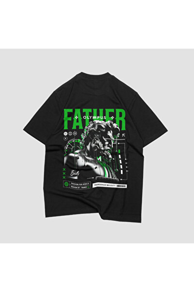 pandy Unisex Olympus Father εμπριμέ κοντομάνικο μπλουζάκι