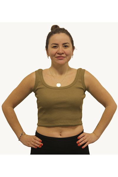 rood Γυναικείο Φαρδύ λουράκι Crop ATHLETE Camisole