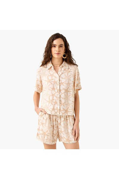FAV Printed Shirt and Shorts Set