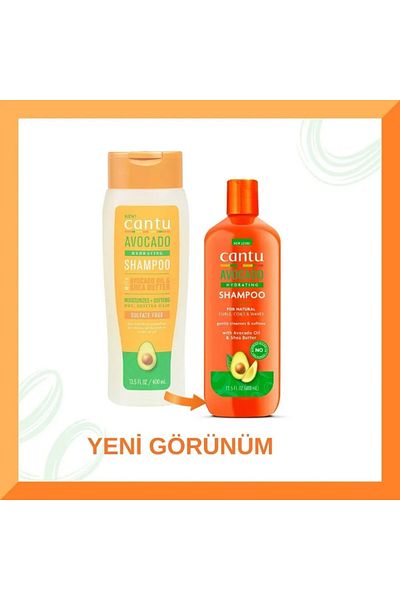 Cantu Avocado Oil Sulfate-Free Moisturizing Shampoo 400ml