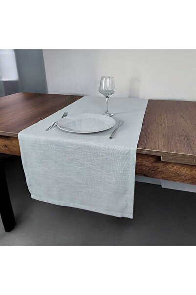 PİKKO HOME 46*166 CM GRİ KETEN RUNNER