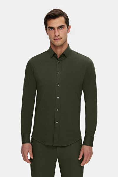 Vakko Linen Cotton Jersey Sports Shirt