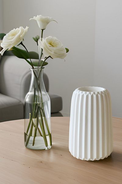 SERENGETİ HOME Handmade Scandinavian Style Decorative Vase, Mini Concrete Vase, Simple and Stylish Design