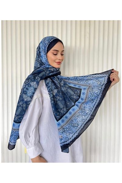 Misa Ethnic Voile Papillon Pattern Shawl