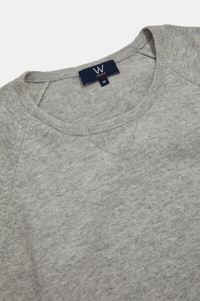 W Collection AÇIK GRİ BİSİKLET YAKA UZUN KOLLU KAZAK