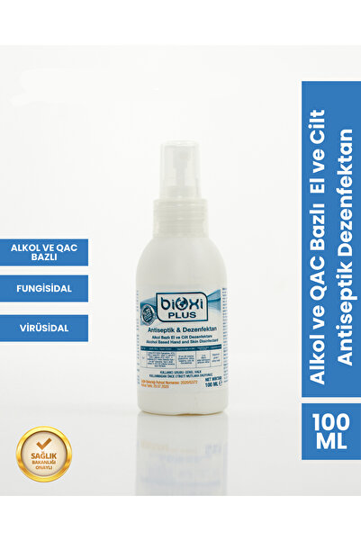 Bioxi Alkol Ve Qac Bazlı El Ve Cilt Antiseptik & Dezenfektan 100 ml | Pratik ...