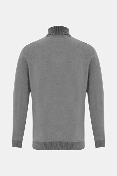 W Collection Gray Turtleneck Long Sleeve Sweater