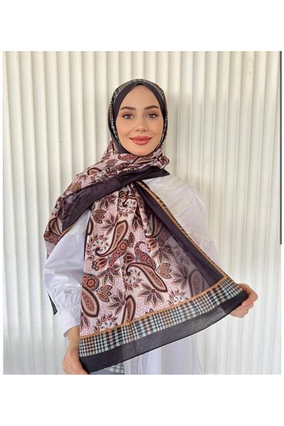 Misa Ethnic Voile Mousse Pattern Shawl