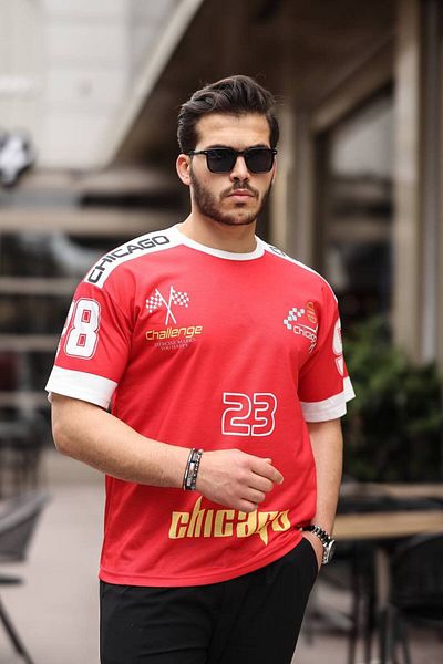 ROBERTO BORNOVA Chicago Digital Print Oversize T-Shirt / T-Shirt