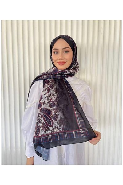 Misa Ethnic Voile Mousse Pattern Shawl